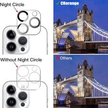 2 Cái/Bộ Bộ Đầy Đủ Bảo Vệ Ống Kính Máy Ảnh Phim Bảo Vệ Máy Ảnh, Không Phơi Sáng Khi Chụp Ban Đêm, Vòng Chụp Đêm Có Đèn Flash, Bảo Vệ Màn Hình, Tương Thích Với Iphone 16/16 Plus/16 Pro/16 Pro Max/15Pro Max/15/15Plus/15Pro, IPhone14/14Plus/14Pro/14Pro Max, IPhone13/13Mini/13Pro/13Pro Max, IPhone12/12Mini/12Pro/12Pro Max, IPhone11/11Pro/11Pro Max - Trong sáng - Xem 2