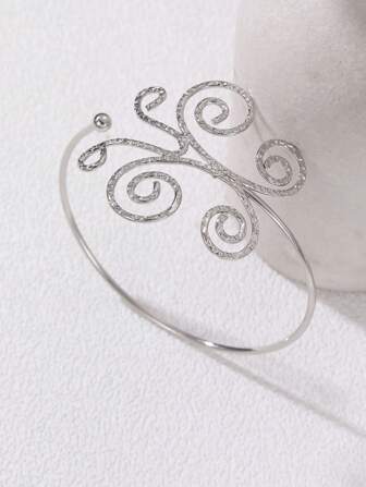 NAIZHU مجوهرات الجسم سلسلة ذراع قابلة للتعديل بفراشة معدنية جناحين وخطوط مثيرة للنساء الأوروبيين والأمريكيين