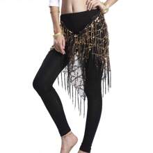Belly Dance Sequin Tassel Triangle Scarf, Dance Performance Waist Belt Costume, Jazz Dance Hip Scarf, Street Dance Waist Chain Accessory, Contemporary Dance Waist Scarf - Multicolor - View 12