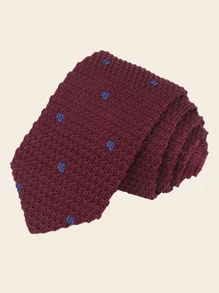 1 件手工针织橄榄绿咖啡领带，适合日常、礼物或商务使用男士领带