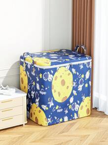 1PC Zipper Storage Bag, Selected Fabrics, Scratch-Resistant, Clothing Storage Bag, Luggage Storage Bag, Two-Way Alloy Zipper, Exquisite Edging Craftsmanship, Suitable For Home Storage, Neat And Beautiful Life Essential Bag For School School Accessories School Stuff