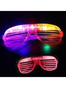 Halloween 1/5/10/20/30/220pcs, Random Light Up Glasses, LED Sunglasses, Glow In The Dark Party Supplies, Flashing Toy Glasses, Party Gifts Birthday Party Gifts