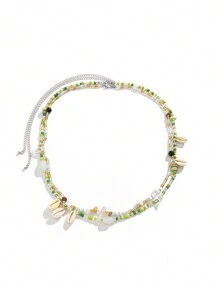 Acrylic Seed Beads Double Layer Waist Chain Boho Minimalism Geometric Stone Belly Chain Sexy Summer Body Jewelry Body Chain - Multicolor - View 16