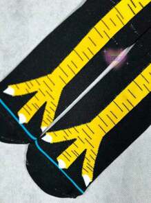 Set de 3 Pares de Calcetas Pata Pollo Negras - Blanco y Negro - Ver 7