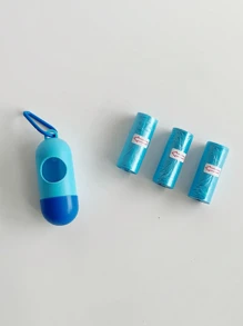 1 盒 + 45 件袋 / 1 盒 + 90 件袋 / 150 件袋 婴儿推车便携式垃圾袋分配器盒和塑料袋 - 藍和深藍 - 查看 10