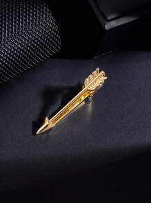 1入金色個性化朋克風領帶夾，多種選擇適合男士晚會 - 金黃色 - 查看 48