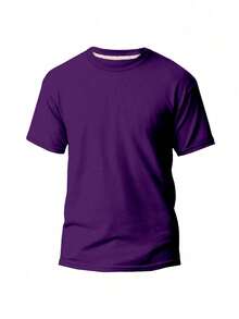 Kit 3 Plain Basic T-Shirt 100% Cotton Thread 30.1 Men's Unisex Breathable Reinforced Costume Fast Shipping!! - 白色 - 查看 4