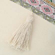 1 件波西米亚流苏枕套，8 色提花编织设计，季节性装饰沙发垫套，无枕芯 - 彩色 - 查看 10