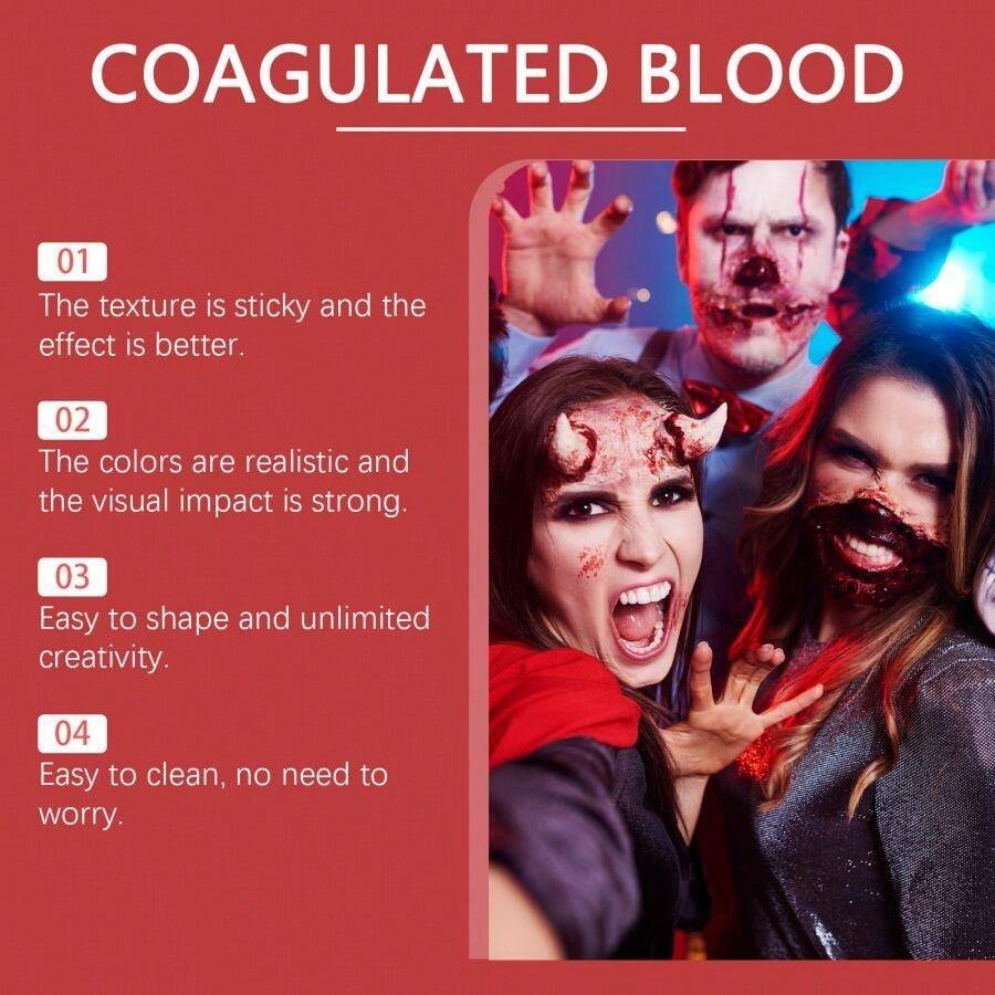 Dowmoo Fake Blood Gel For Halloween, Washable Realistic Vampire Zombie