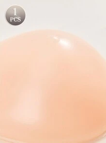 1件矽膠假乳房假體,用於乳房增大,可插入胸罩 - 杏色 - 查看 4