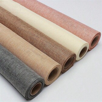 1 Roll Of Coloured Linen Roll Craft Paper DIY 48cm X 4.5m /18.8x177 Inches Bouquet Wrapping Paper Linen Flower Wrapping Paper Florist Floral Wrapping Paper Valentine Day