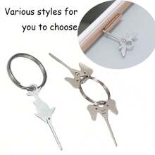 Special-Shaped Stainless Steel SIM Card Ejector Pin,  Universal Smartphone SIM Tray Removal Tool, Durable Metal Needle - Multicolor - View 1