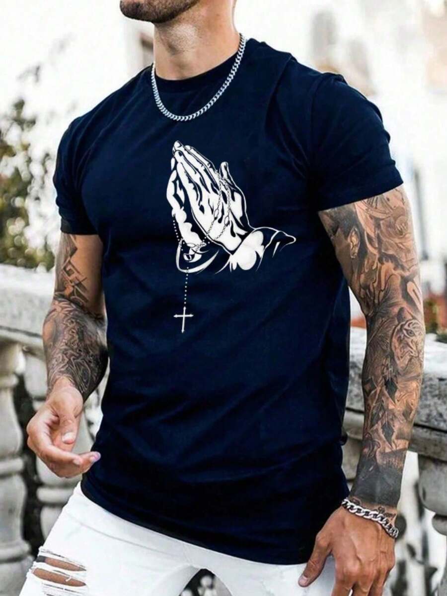 Bco  Men's T-Shirt Premium 100% Cotton Shirt - Màu xanh hải quân - Xem 1