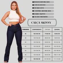 Women's Lycra Premium Shaping Jeans With Bell Bottoms From 36 To 48 - Rửa tối - Xem 7