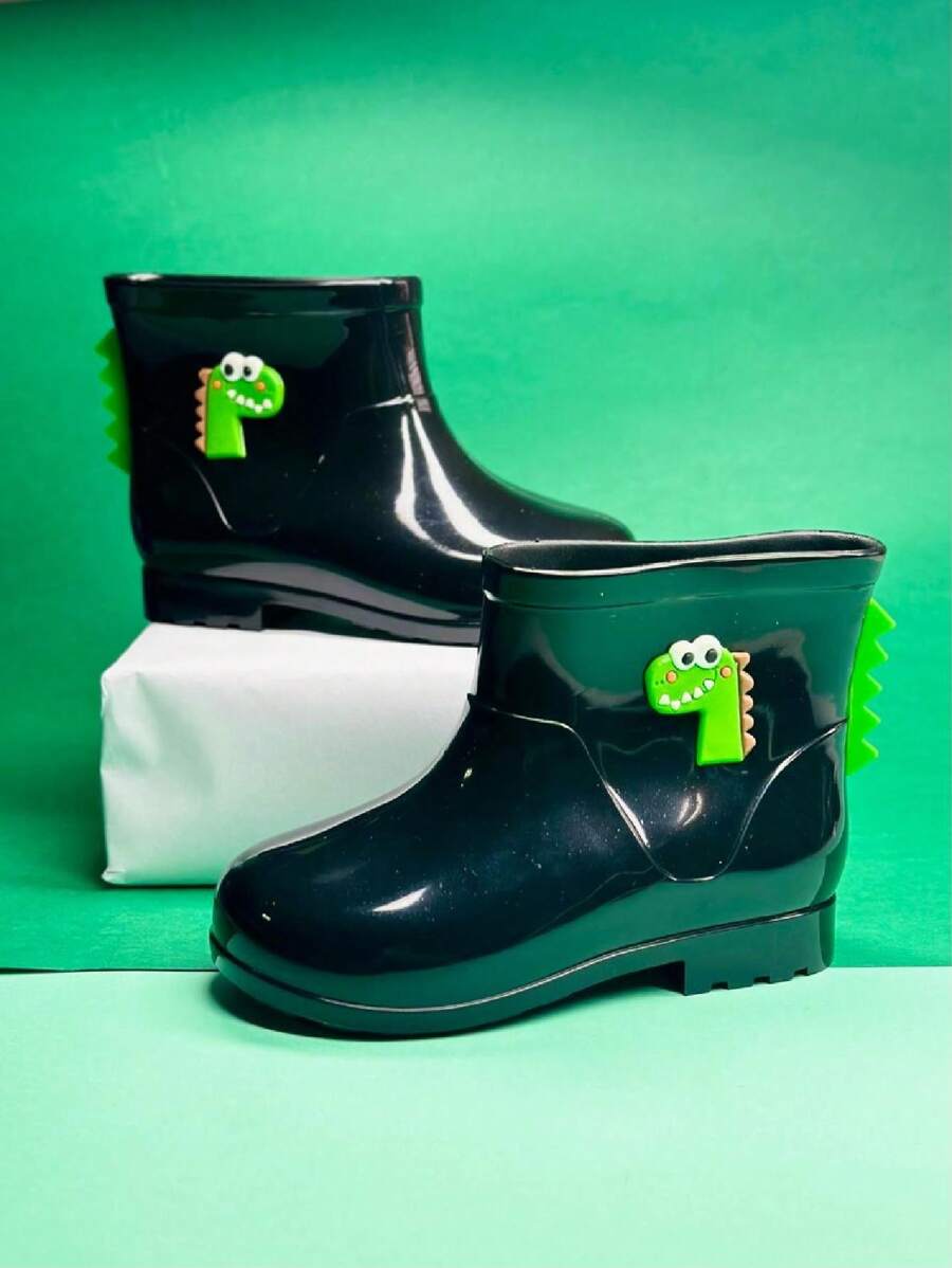 Comfort Men's Overshoe Boots Boys Dinosaur Dino Character - 綠色 - 查看 1