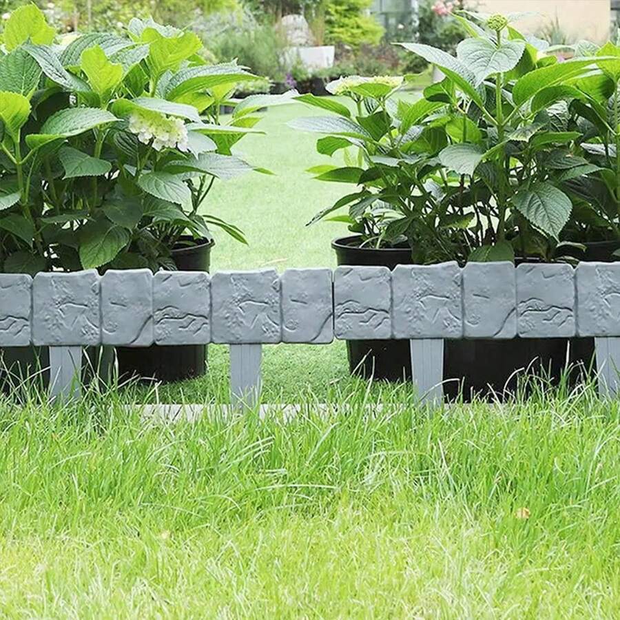 10pcs Garden Fence Plant Support Stake Outdoor Edging Decorative Border