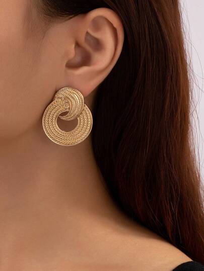 1 Pair,Simple And Light Luxury Earrings For Women, Fashionable And Affordable, High-Grade Earrings, Suitable For Daily