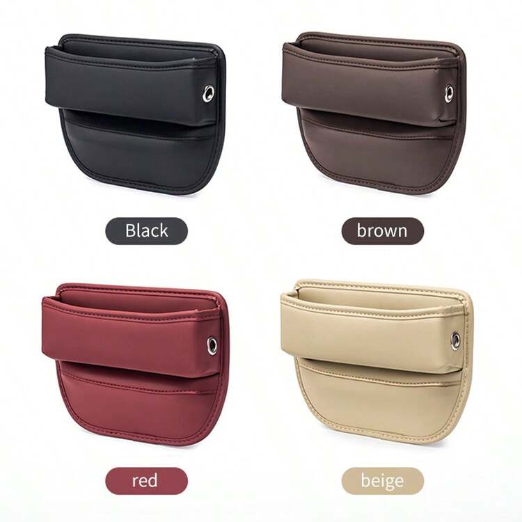 1 pieza Organizador de espacio entre asientos del coche - Caja de almacenamiento universal en la hendidura del asiento, soporte conveniente dentro del automóvil - Unitalla - Añade 12