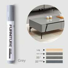 1 Furniture Repair Marker, Wooden Cabinet, Floor Repair And Filling Rod, Scratch Recovery Kit, Touch Up Paint Pen, Composite Material Repair (Some Styles, Positions Or Logos Are Randomly Shipped And Do Not Affect Use)