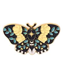 5 件，蝴蝶胸针昆虫华丽金属徽章围巾扣制服领针飞蛾原创奖章 - 彩色 - 查看 10