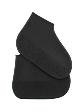 2pcs High Elasticity Silicone Waterproof Shoe Covers, Outdoor Sports Rain Boots For Kids & Adults, Back To School Supplies Summer Cooling,Beach,Travel