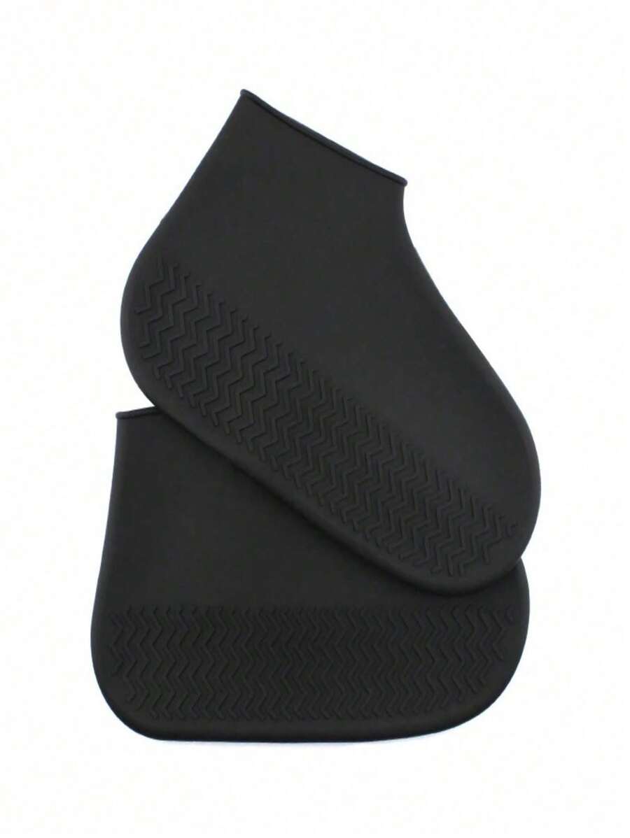 2pcs High Elasticity Silicone Waterproof Shoe Covers, Outdoor Sports Rain Boots For Kids & Adults, Back To School Supplies Summer Cooling,Beach,Travel Insulation,Galentines,Puppy,Carnival,Party Decorations