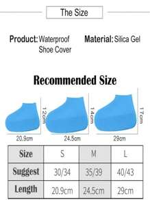 2pcs High Elasticity Silicone Waterproof Shoe Covers, Outdoor Sports Rain Boots For Kids & Adults, Back To School Supplies Summer Cooling,Beach,Travel Insulation,Galentines,Puppy,Carnival,Party Decorations