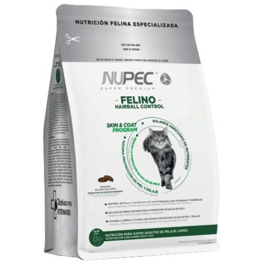 Croquetas Para Gato Nupec Felino Hairball 3 Kg - Blanco - Ver 1