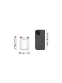 1 pièce Humidificateur d'air USB Veilleuse pour la maison, le dortoir, cadeau mignon pour étudiant, mini vaporisateur de bureau de bureau portable pour voiture, humidificateur compact de 250 ml