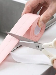 1 rollo de cinta selladora gruesa impermeable y antimanchas, para juntas de azulejos de cocina, baño y piso - Multicolor - Ver 10