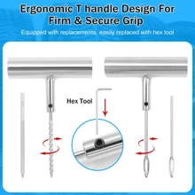 58Pcs Tire Repair Kit Tire Plug Kit Universal Tire Patch Kit To Fix Punctures Flat Tire Plug Repair Kit For Motorcycle Tractor Truck SUV Trailer Car