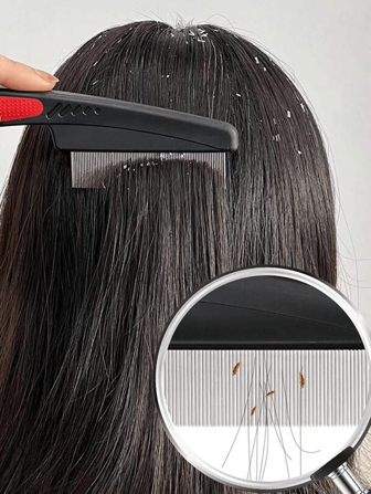 1pc Adult Fine-Toothed Comb, Helps Remove Lice And Dandruff,Hair Brush,Comb,Hair Tools,Hair Products And Accessories For Barber Salon Beauty Travel Essentials
