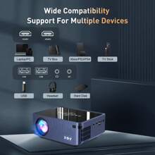 XGODY 4K Mini Projector 12000 Lumen 5G WiFi Bluetooth FHD Portable Home Theater - UK Plug(220-240V) - View 8