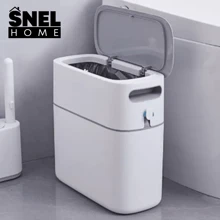 Multifunctional Smart Trash Bin 12 Liter Odor Inhibitor Snel Home - 灰色 - 查看 1