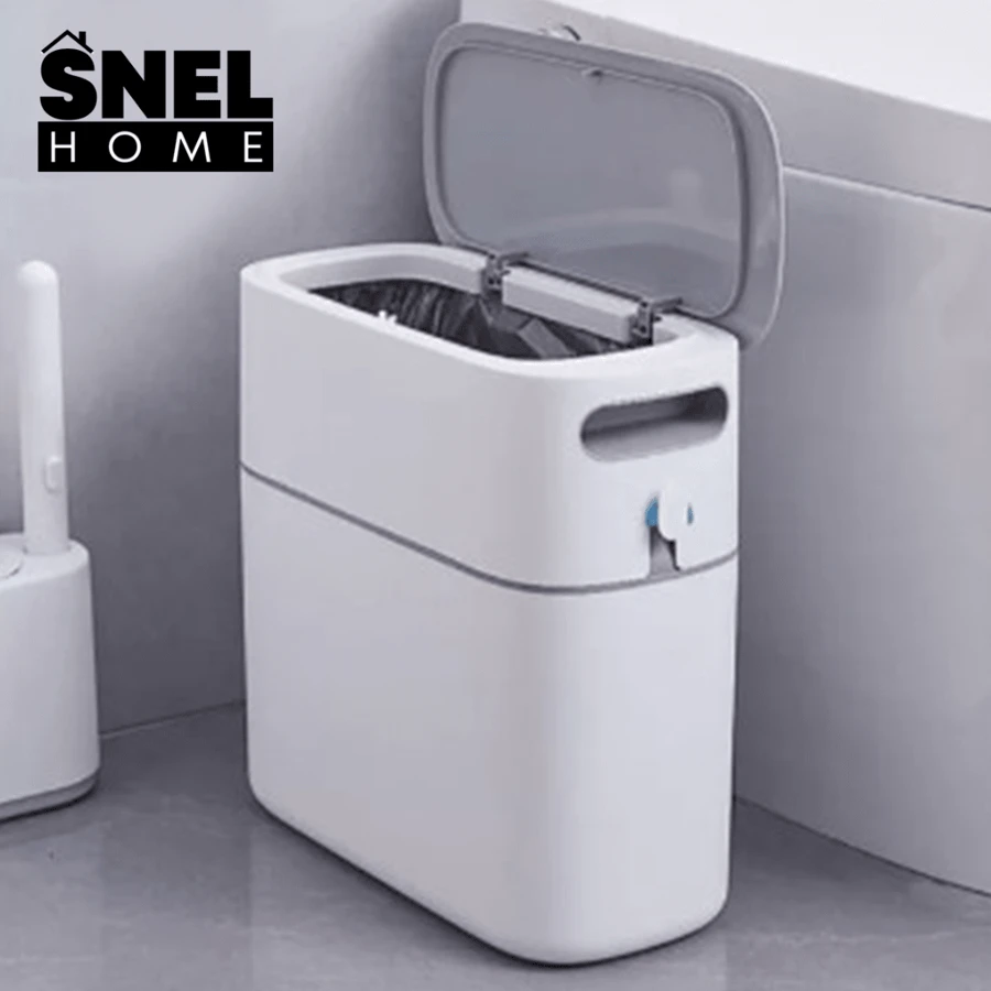 Multifunctional Smart Trash Bin 12 Liter Odor Inhibitor Snel Home - 灰色 - 查看 1
