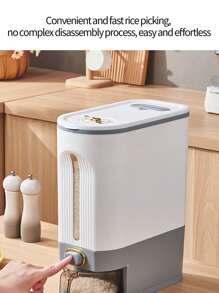 1pc M Size Moisture-Proof And Insect-Proof Sealed Rice Bucket With Large Capacity For Grain Storage - L - View 7