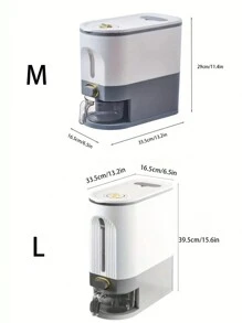 1pc M Size Moisture-Proof And Insect-Proof Sealed Rice Bucket With Large Capacity For Grain Storage - L - View 8