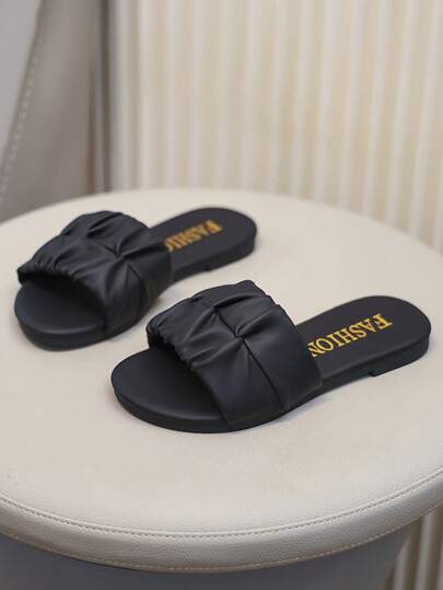 Children's Fashion Slip-On Sandals, Summer Flat Shoes, New Strap Sandals, High-Cute Girls Beach Shoes