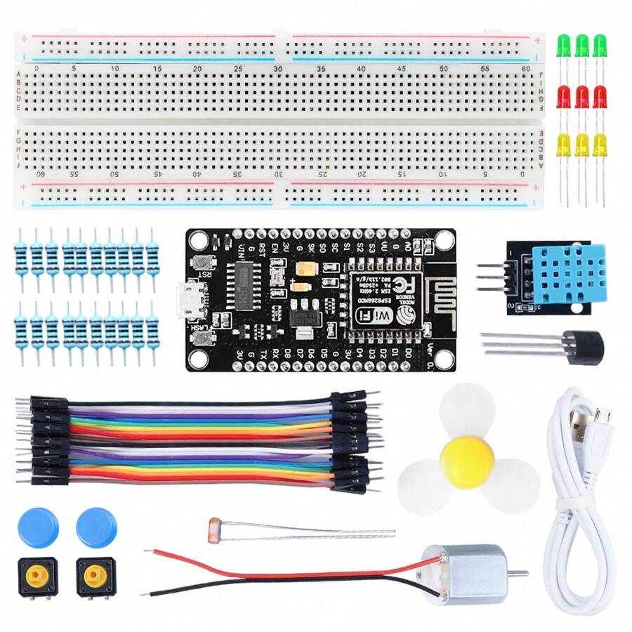 TSCINBUNY Kit Inicial Completo ESP8266, Para Projeto de Programação ...