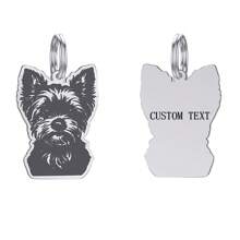 1 Máy Tính Cá Tính Thẻ ID Khắc Cho Thú Cưng Chó ID Thẻ Thú Cưng Chó Móc Khóa Tùy Chỉnh Chó Mặt Dây Chuyền Vòng Cổ Chống Mất Thẻ Tên - chó - Xem 29