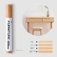 1 Furniture Repair Marker, Wooden Cabinet, Floor Repair And Filling Rod, Scratch Recovery Kit, Touch Up Paint Pen, Composite Material Repair (Some Styles, Positions Or Logos Are Randomly Shipped And Do Not Affect Use)