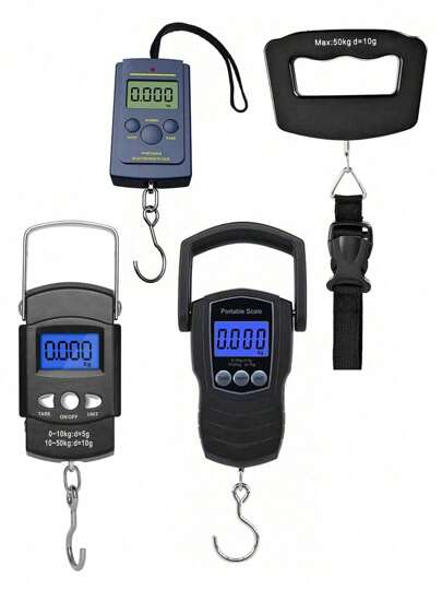  [Bästsäljare]1st våg med krok, bagagevåg, resväska viktvåg med krok, bakgrundsbelyst LCD-skärm digital våg, fickvåg för resor gård Jakt Fiske utomhus, Resesaker, digital bärbar handhållen hängvåg, bagageetikett