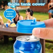 Reusable Plastic Can Lids -  Soda And Beverage Cover - Multicolor - View 6