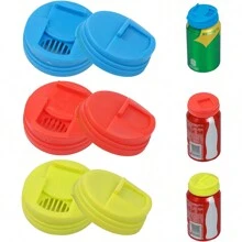 Reusable Plastic Can Lids -  Soda And Beverage Cover - Multicolor - View 7