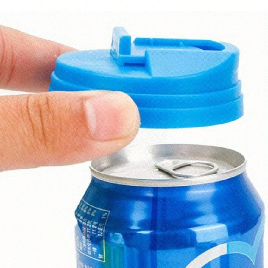 Reusable Plastic Can Lids -  Soda And Beverage Cover - Multicolor - View 1