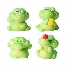 4pcs/Set Mini Funny Crocodile Micro Landscape DIY Decoration Blind Box Accessories, Desk/Car Decorations - Multicolor - View 10