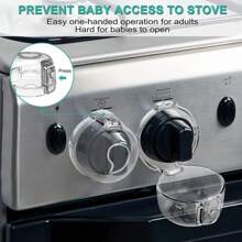 3M Tapas de perillas de estufa para seguridad (1/5 piezas) Diseño de doble llave y tamaño universal mejorado, cubiertas para perillas de gas con vista clara para niños y mascotas, cubiertas para perillas de horno con cinta adhesiva de doble cara, cubiertas de perillas de estufa seguras, diseño de hebilla mejorado de tamaño universal, cubiertas de perillas de horno de gas seguras, accesorios de cocina, utensilios, herramientas, artículos de cocina navideños