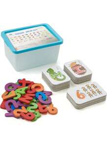 Numbers And Letters Flashcards Set - ABC Wooden Letter And Number Animal Pattern Board Matching Puzzle Game Montessori Educational Learning Toy Gift For 3 4 5 Years Old Preschool Children - Multicolor - View 10