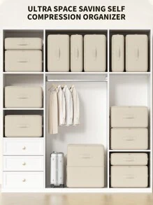 1PC New Down Quilt Travel Compression Ultralight Packing Bag Waterproof Portable Household Thickened Quilt Storage Bag Large Capacity Waterproof Portable New Portable Household Zipper Travel Storage Bag Clothes Storage Bag Portable Clothing Suitcase Clothing Storage Box Closet Storage Containers Organizer Storage Bins For Bedroom Dorm Home For Blankets Beddings Comforter Pillow Toys - Multicolor - View 1