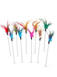 Conjunto de Brinquedos Divertidos e Interativos de Bolas e Ratos Rolantes para Gatos se Divertirem e Aliviar o Tédio - Cores Aleatórias